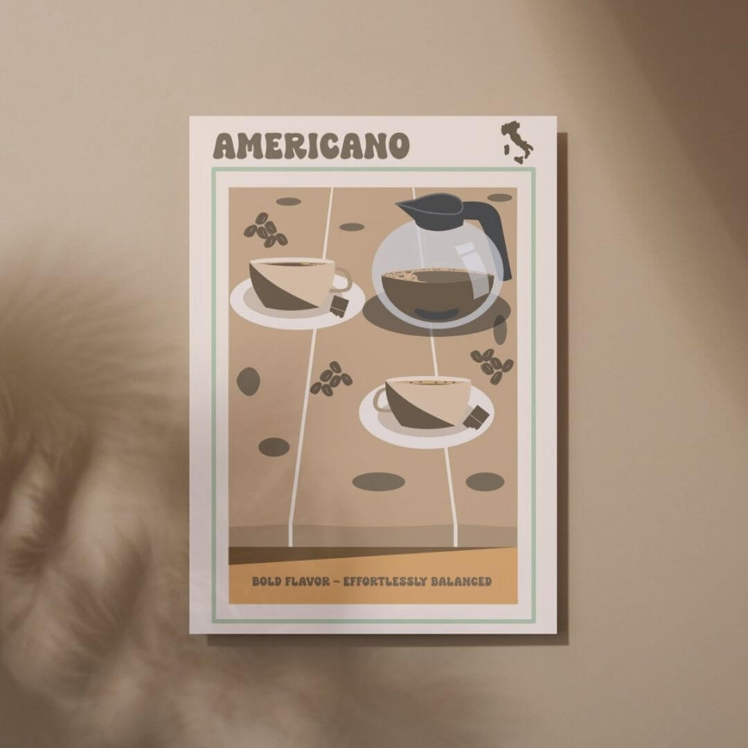 Plakater hængende på vægge.