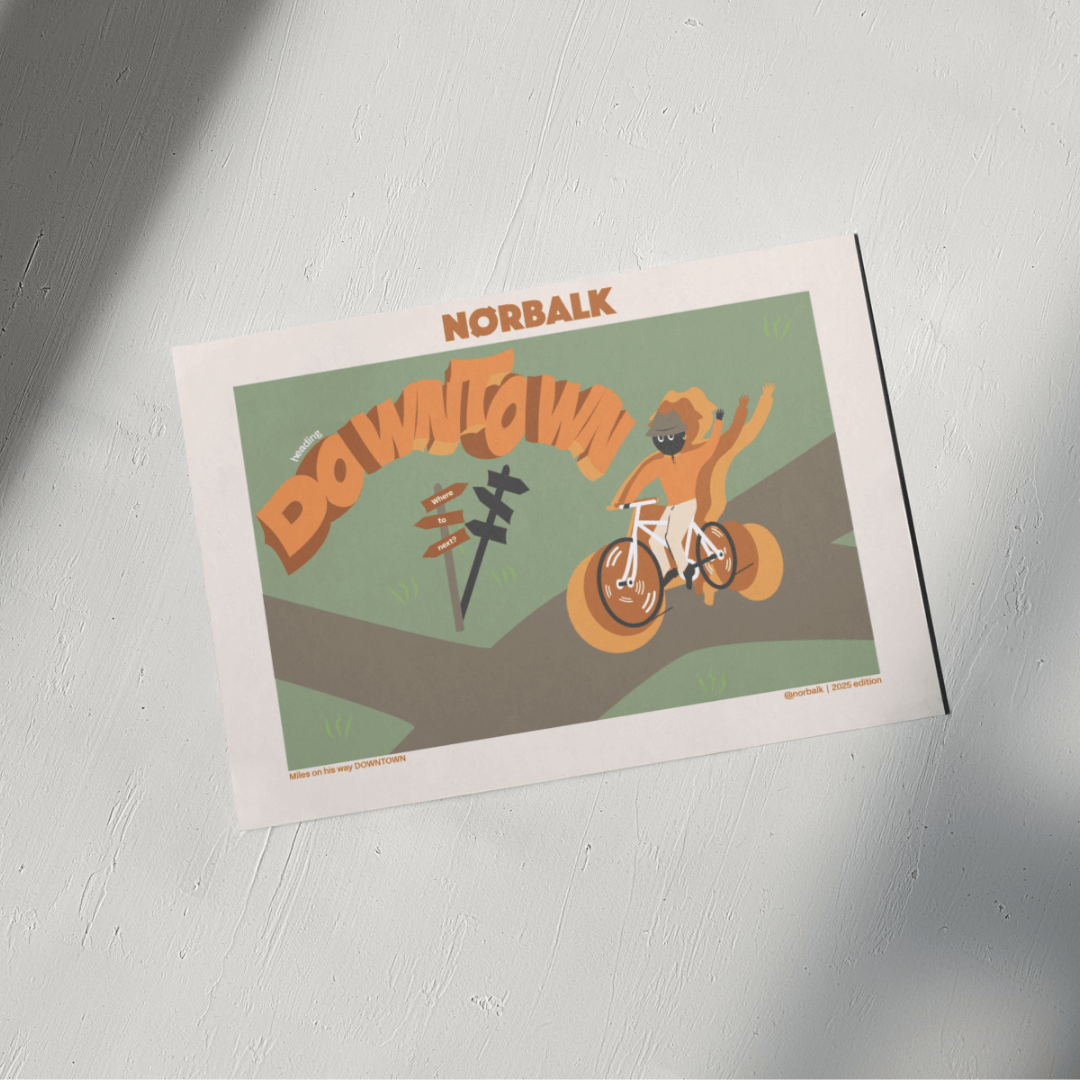 Plakater hængende på vægge.