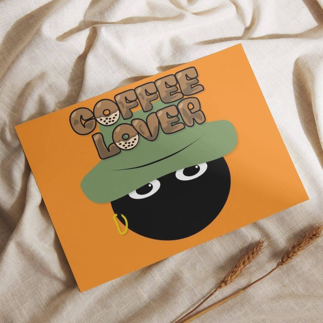 Plakater hængende på vægge.